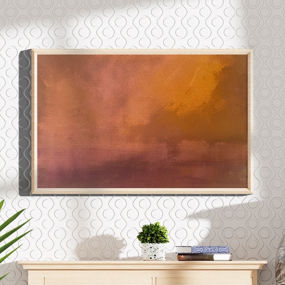 Turners Sunset Abstract Acrylic PaintingOriginal Artwork 11x14 Canvas